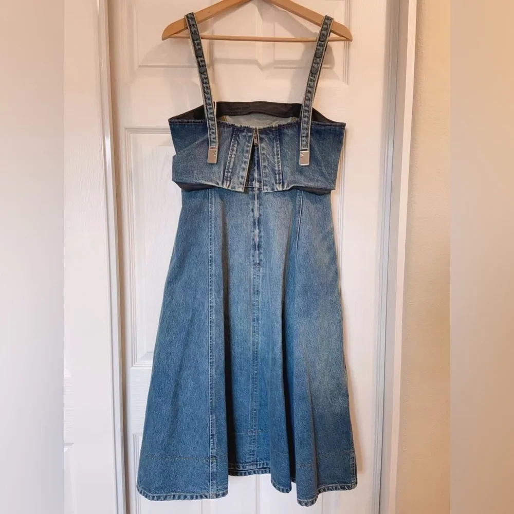 NWT $498 Tory Burch Cotton Denim Dress